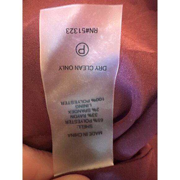 Court & Rowe Womens Houndstooth Double-Breasted Blazer Size 12 Burgundy & Pink - Picture 5 of 6